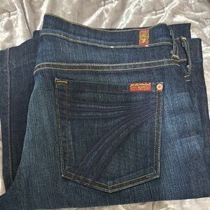 7 For All Mankind Dark Blue Women's Jeans